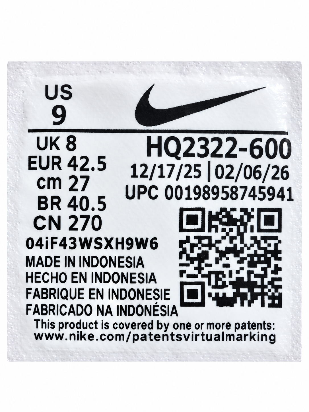 Nike Phantom 6 Low Academy AG - Unisex - US 9 hombre / US 10.5 mujer