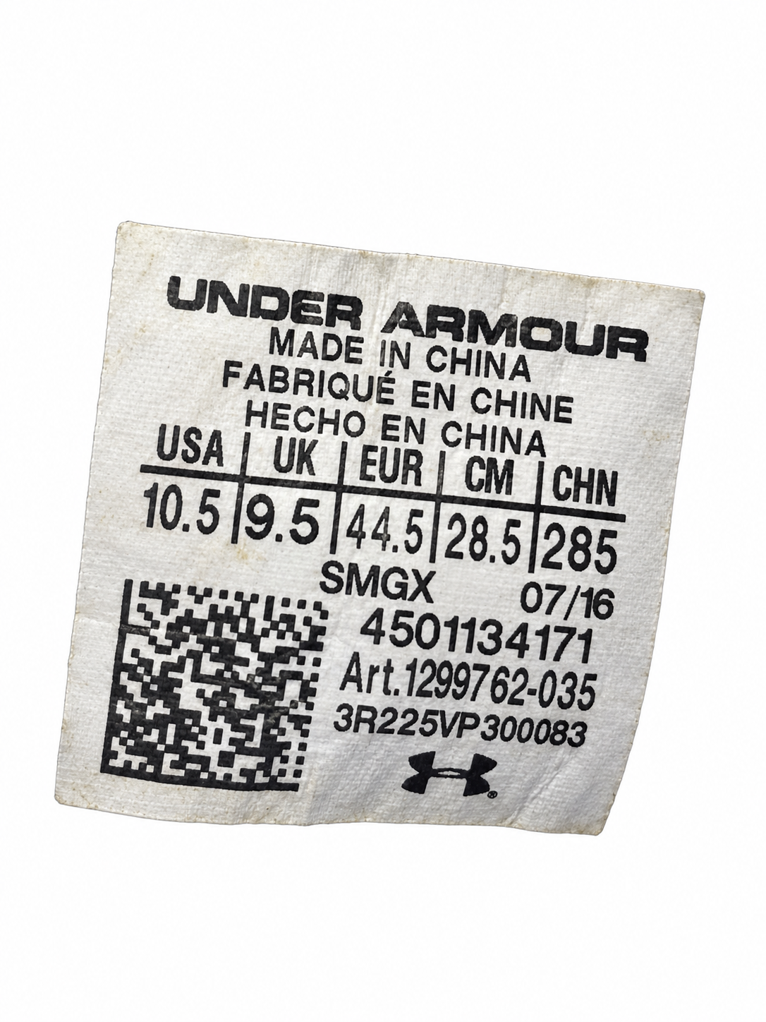 Under Armour Men’s Casual Sneakers – USED